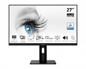 MSI 27" Flat Full HD IPS HDMI Height Adjustable Monitor