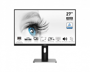 MSI 27" Flat Wide Quad HD IPS HDMI Height Adjustable Monitor