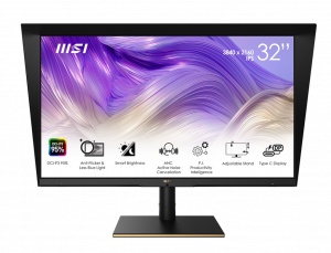 MSI 32" Flat 4K IPS USB-C Height Adjustable Monitor