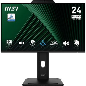 MSI PRO MP242PMG 23.8" Full HD IPS 120Hz Height Adjustable Monitor with FHD Webcam