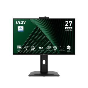 MSI PRO MP275QPDG 27" Wide Quad HD IPS 100Hz Height Adjustable Docking Monitor with Webcam