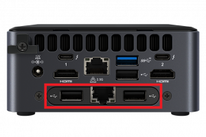 Intel LAN & USB Expansion Module (Additional 2x USB Type A and 2.5Gb NIC) Not Compatible with the ASUS NUC14 range.